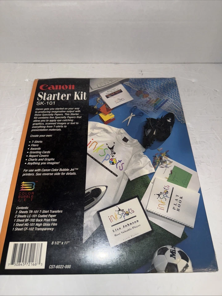 Canon STARTER KIT Sk-101 Create Your Own T-Shirts & more, Anything you imagine! - Image 1 of 4