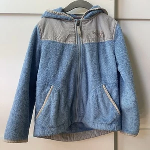 Northface Hoodie Blue Girls S With Zipper - Picture 1 of 3