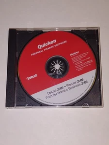 DISC ONLY - Intuit Quicken Deluxe / Premier / Home / Business 2006 For Windows - Picture 1 of 3