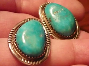 Pendientes de turquesa en poste de ley - Imagen 1 de 5