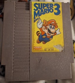 Super Mario Bros. 3 III Three Nintendo NES Video Game Cartridge With Sleeve!