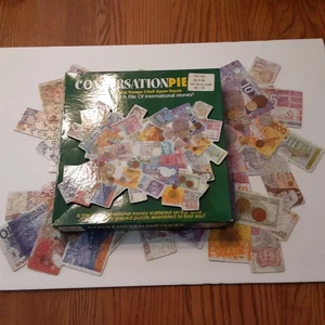 Conversation Pieces Shaped Jigsaw Puzzle COMPLETE Ceaco 1999 International Money - Picture 1 of 13