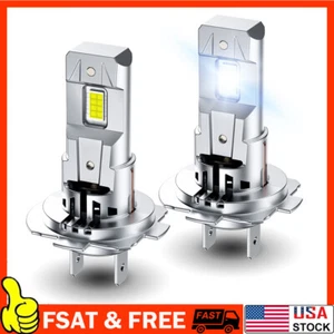 2x H7 LED Headlight KIT Combo Bulbs High Low Beam Super Bright White 10000K - Picture 1 of 11