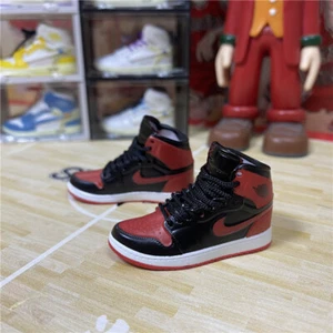 1/6 Tenis Figura de Acción Accesorios Rojo Negro Zapatos para 12"" Hombre Mujer Muñeca - Imagen 1 de 11