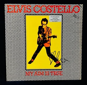 Album promo/DJ firmato ELVIS COSTELLO~Firmato IL MIO OBIETTIVO È VERO~Vinile quasi come nuovo~Alison - Foto 1 di 3