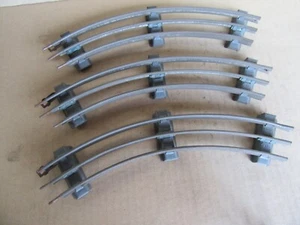 C62 Vintage JEP France Lot 3 Courbes Rails Tôle Zéro O Réseau Circuit Train - Imagen 1 de 10