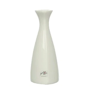 SANDRA RICH Porzellan- VASE "TRIANGLE" 14cm. Kleine single Vase Creme weiß WEISS - Bild 1 von 3