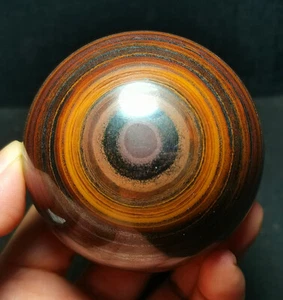 TOP 550G Bola de Cristal Ojo de Tigre Natural Esfera Sanación Energía Brilla R411 - Imagen 1 de 13