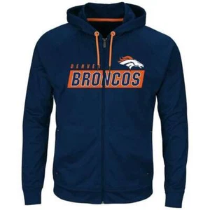 Majestic Denver Broncos Game Elite Kapuzenpullover mit durchgehendem Reißverschluss für Herren Größe/Farben, UVP $ 75 ( - Bild 1 von 4
