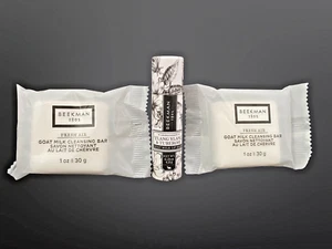 Beekman 1802 Lip Balm Ylang Ylang & Tuberose 0.15 oz/4.2 g + 2 Bar Soaps - Picture 1 of 3