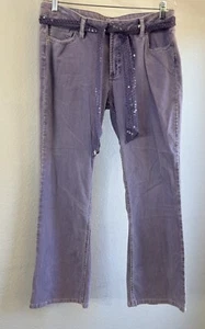 No Boundaries Vintage Y2K Size 15 Purple Corduroy Jeans Pants Juniors Grape Haze - Picture 1 of 7