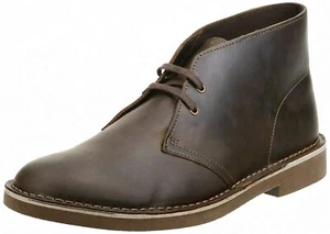 Brand New! Clarks Bushacre 2 Chukka Boots, Beeswax Leather, Mens Size 7 - Picture 1 of 11