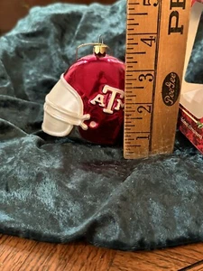 Adorno de casco de vidrio Texas A&M - Imagen 1 de 4