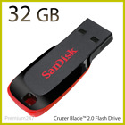 SanDisk 16GB  32GB 64GB Cruzer Blade USB 2.0 Flash Memory Stick Pen Drive NEW UK