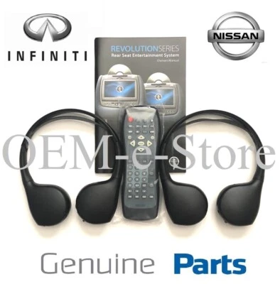 2013-2015 Nissan Armada Pathfinder Quest Murano Wireless Headphones Set + Remote - Image 1 of 4