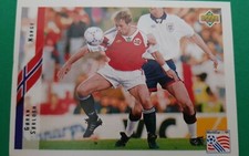 UPPER DECK WORLD CUP USA 94 NORWAY SORLOTH N°237 FOOTBALL 1994 FIGURE