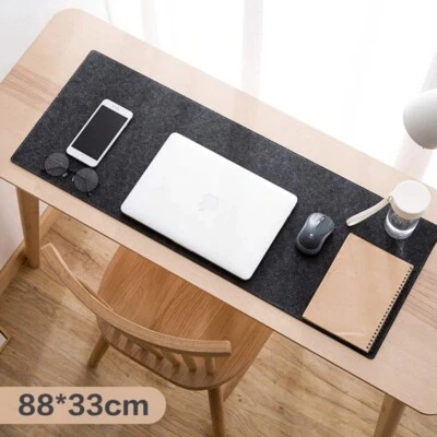 Large XXL Desk Mat Table Office Computer Keyboard Mouse Pad Wool Laptop Nonslip  - Image 1 of 4