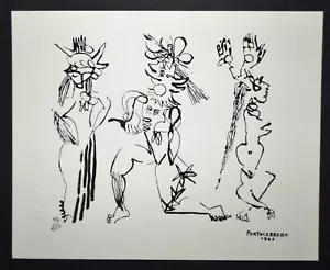 BAILARINES DE CARNAVAL CUBANOS 1 - RENE PORTOCARRERO Serigrafía de Cuba Galería de Carteles - Imagen 1 de 4