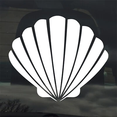 Pegatina/calcomanía de vinilo personalizada Sea Clam Shell playa arte océano peinado en la playa Foto 1 de 3