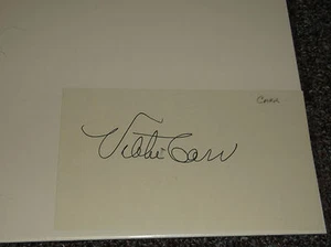 Vikki Carr signed 3x5 card, nice - Picture 1 of 1