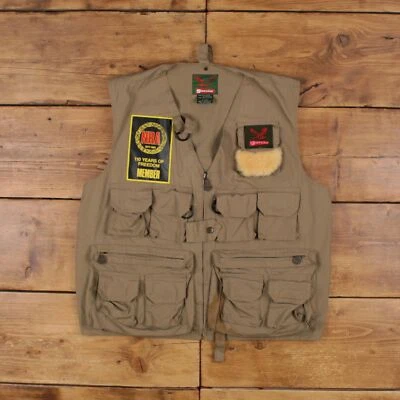 Chaleco utilitario vintage Garcia Workwear L chaleco de caza beige Foto 1 de 4