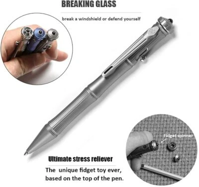 Solid Titanium Alloy Gyroscope Signature EDC Toy Pen Suitable For ADHD Student - Image 1 of 4