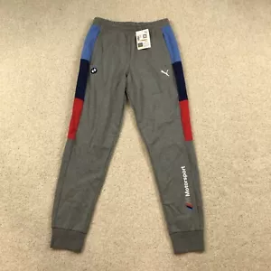 Puma BMW Motorsport Sweat Pants Mens Small Joggers New Gray 599508 03 - Picture 1 of 7