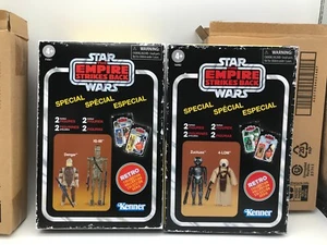 Colección Retro Star Wars ESB IG-88 y Dengar - 4-LOM y Zuckuss 4X FIGURAS NUEVAS - Imagen 1 de 5