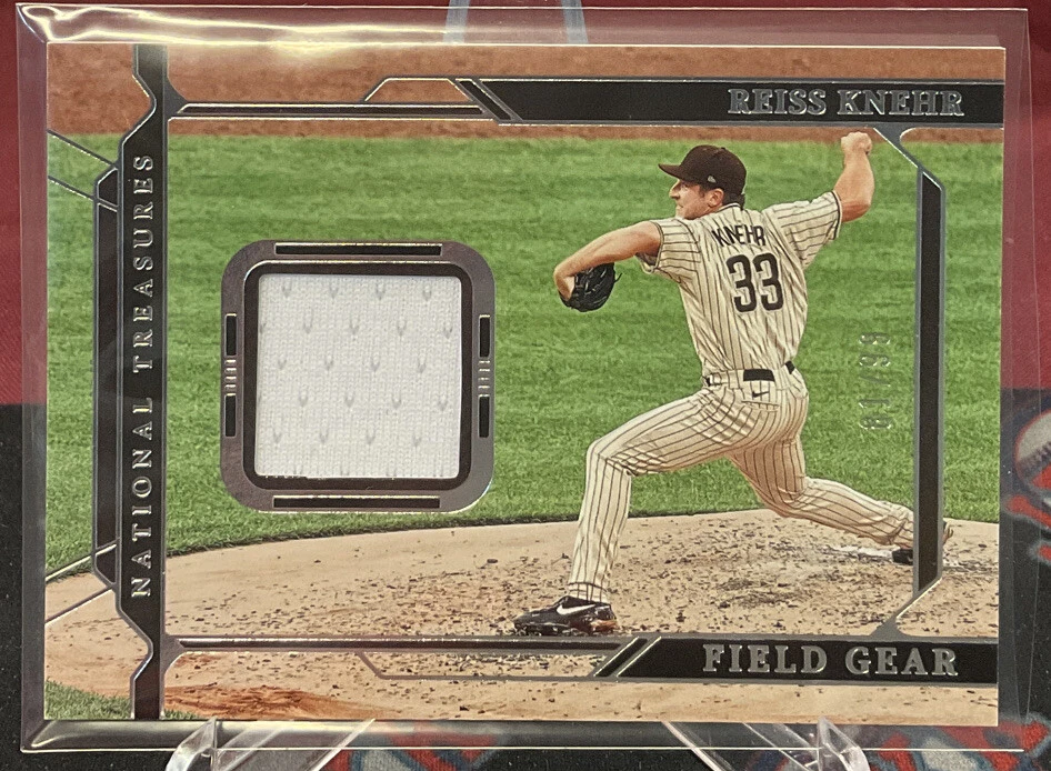 2022 Panini National Treasures Reiss Knehr Field Gear Rookie Jersey Relic /99 - Image 1 of 1