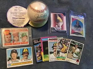 1969 Topps #597 Rookie Rollie Fingers Hof Oakland A's. Bola autoinjertada y más - Imagen 1 de 7