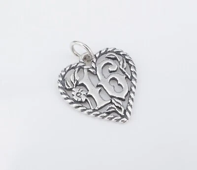 James Avery Corazón Dulce 16 Plata de Ley 13/16" Retirado CHS2119 Foto 1 de 3