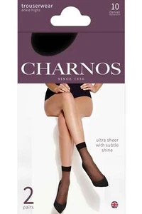 Charnos 10 Denier Ankle Highs 2PP CHAC - Picture 1 of 3
