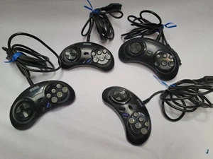 (4) SEGA Genesis Authentic 6-Button Controller Tested - Picture 1 of 1