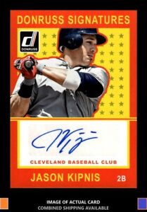 2014  Donruss #JK Jason Kipnis Signatures Auto Cleveland Indians