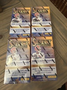 2023 Panini Select Draft Picks Football Hobby Box Factory Sealed FOTL 4-Box Lot