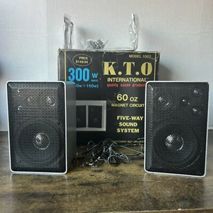 Vintage K.T.O. International 5 Way Sealed Aluminum Die Cast Speakers Model 1002 - Picture 1 of 23