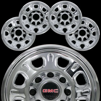2011-25 GMC Sierra 2500 3500 HD 18" 8 Lug CHROME Wheel Skins Rim Covers Hub Caps - Image 1 of 4