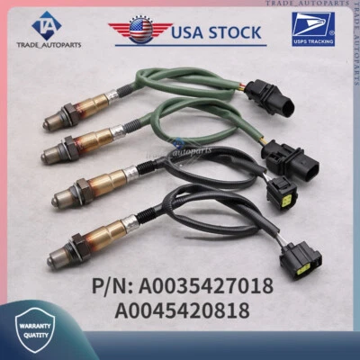 Sensores de oxígeno delanteros + traseros nuevos 4 piezas para Mercedes-ML350 2006-2011 ML550 2008-2011 Foto 1 de 4