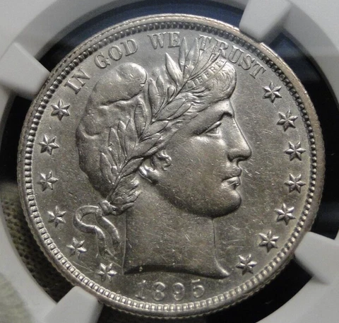 1895 O Barber Half Dollar  NGC AU Details Cover