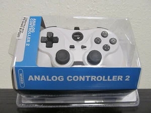 NEW ~ PS1 / PS2 TTX Tech Analog Wired Controller ( White ) PlayStation One & Two - Picture 1 of 12