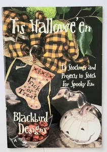 BLACKBIRD DESIGNS TIS HALLOWEEN COUNTED CROSS STITCH PATTERN BOOK NEW - Picture 1 of 2