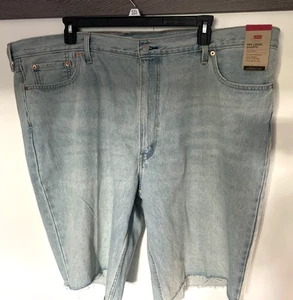 Levis 469 Herren Shorts Denim Loose Fit Größe 50 Schrittlänge 11,5" blau ungesäumt - Bild 1 von 4