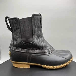 L.L. Bean Bean Boots 6.5” Chelsea Women’s 7 M Black Made In USA - Picture 1 of 8