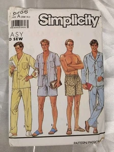 Simplicity Pattern 9656 Herren Sommerkleidung Gr. A SM-XL ungeschnitten - Bild 1 von 5