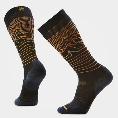 SMARTWOOL Snowboard Iguchi x Arbor Over The Calf Socks BLACK - image 1 of 2