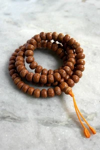 Natural Bodhi Beads Prayer Mala 12mm- Meditation Mala - Picture 1 of 12