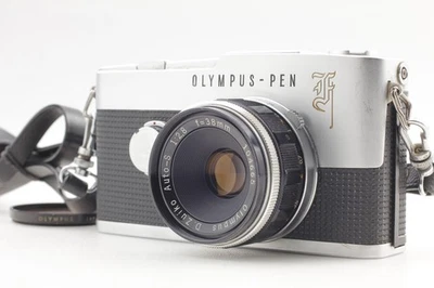 [Near MINT] Olympus Pen F Half Size Camera w/ Zuiko Auto-S 38mm F/2.8 Lens JAPAN - Image 1 of 4
