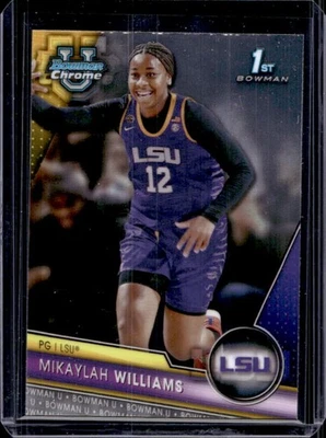 2023-24 Bowman University Chrome Mikaylah Williams #4 Tigers - Image 1 of 2