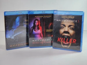 Malevolence 1 2 3 (Blu-ray/DVD, 2018, 6-Disc) Alexandra Daddario horror thriller - Picture 1 of 3