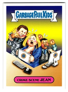 Crime Scene Jean GPK 2016 Garbage Pail Kids CSI TV Parody Sticker - Picture 1 of 2